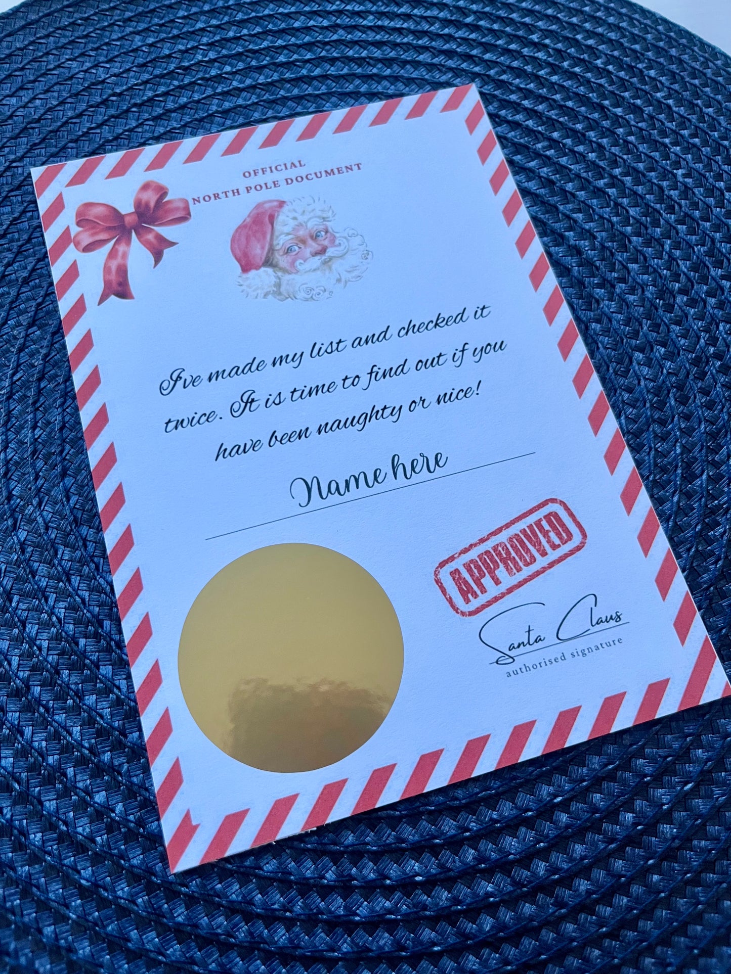 Personalised Santa Letter and Nice List Pack
