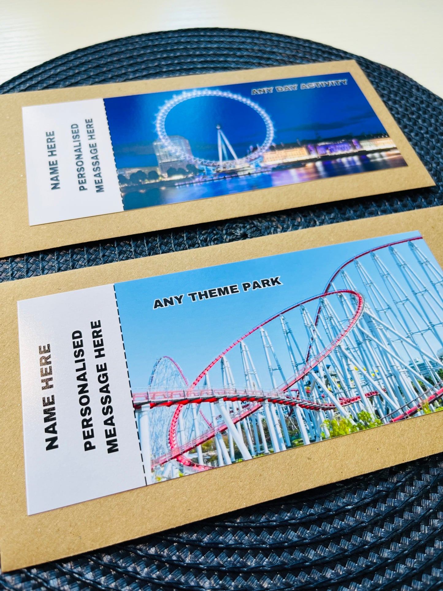 Personalised Adventure & Activity Gift Ticket