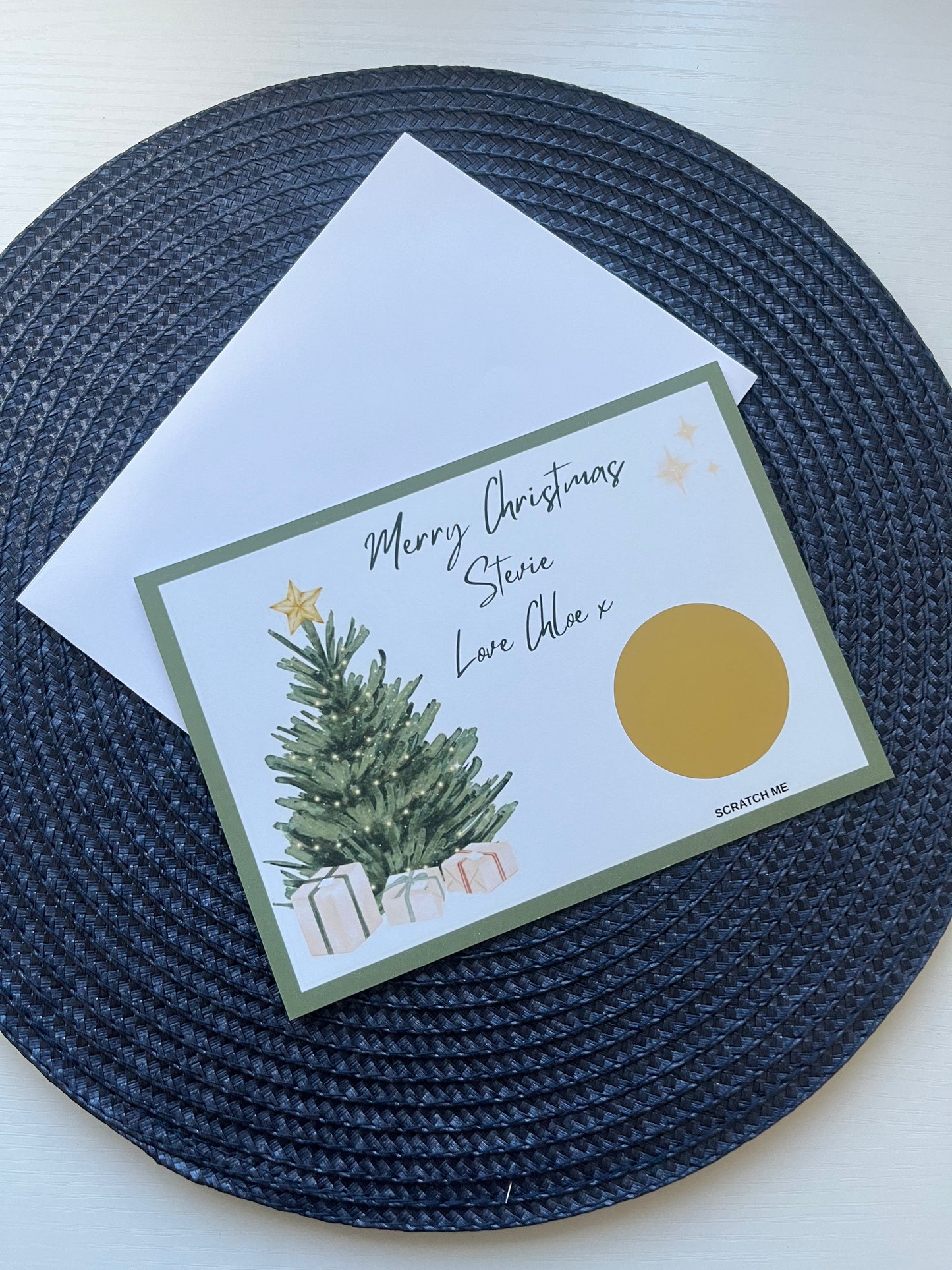 Personalised Scratch Reveal Christmas Gift Voucher