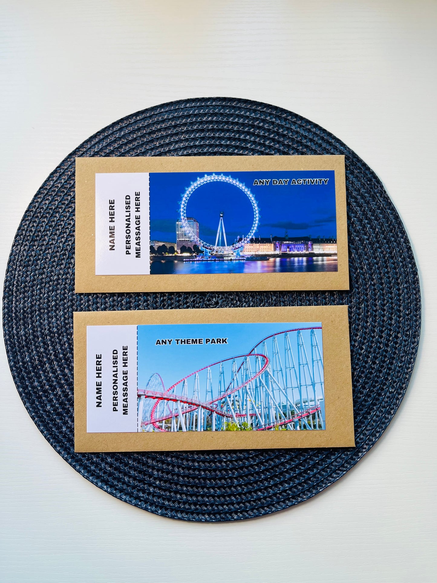 Personalised Adventure & Activity Gift Ticket
