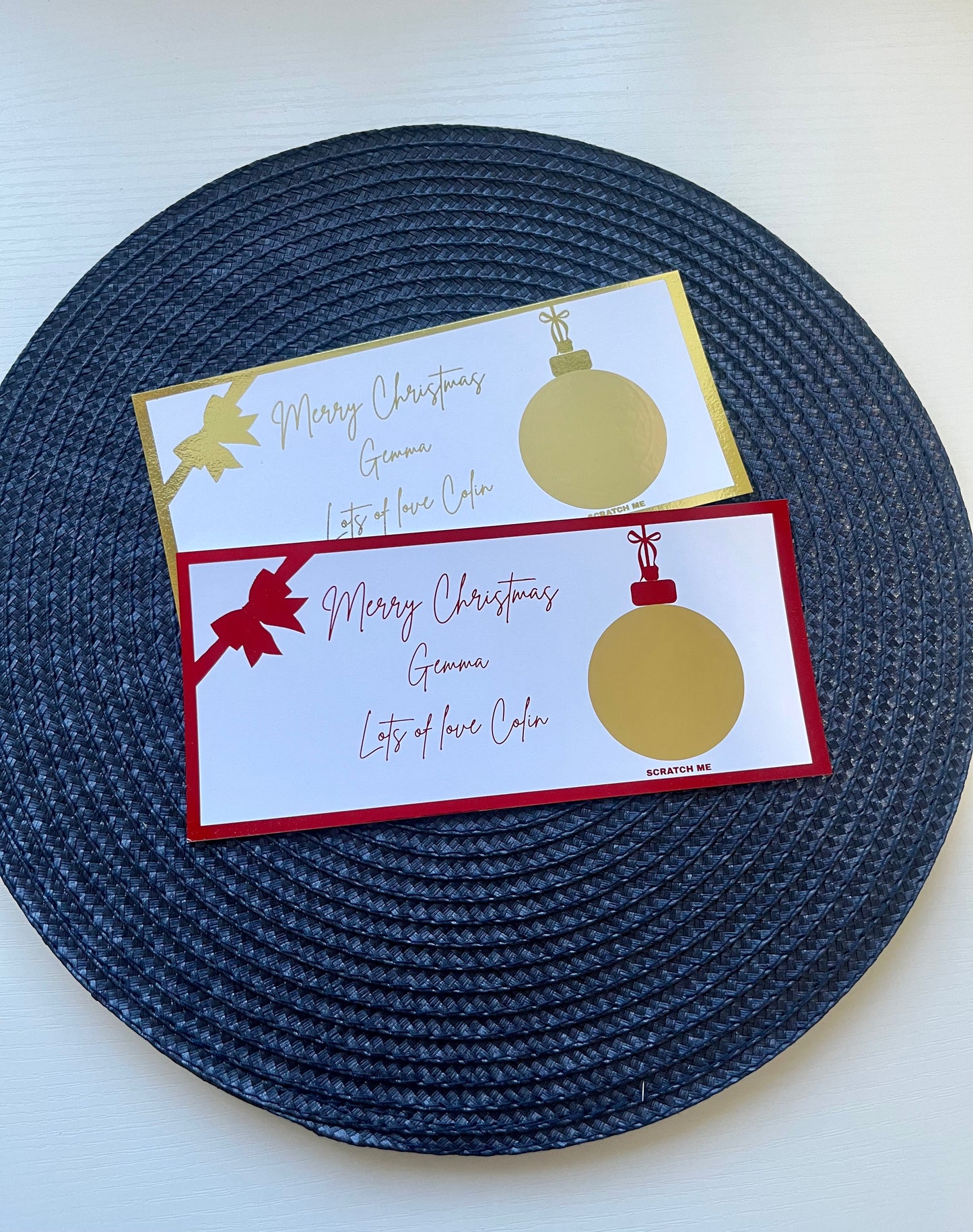 Personalised Christmas Scratch Reveal Voucher