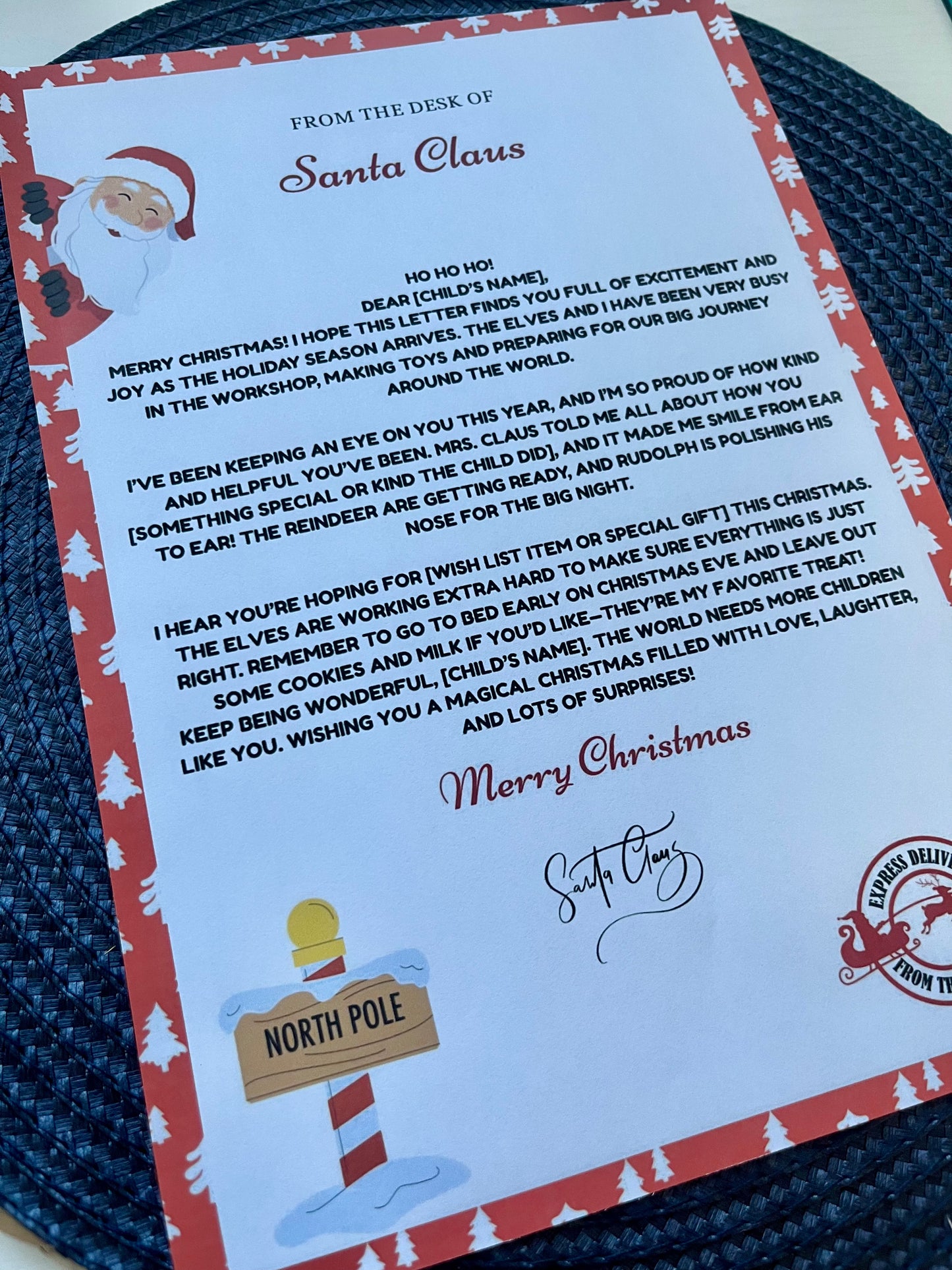 Personalised Santa Letter and Nice List Pack