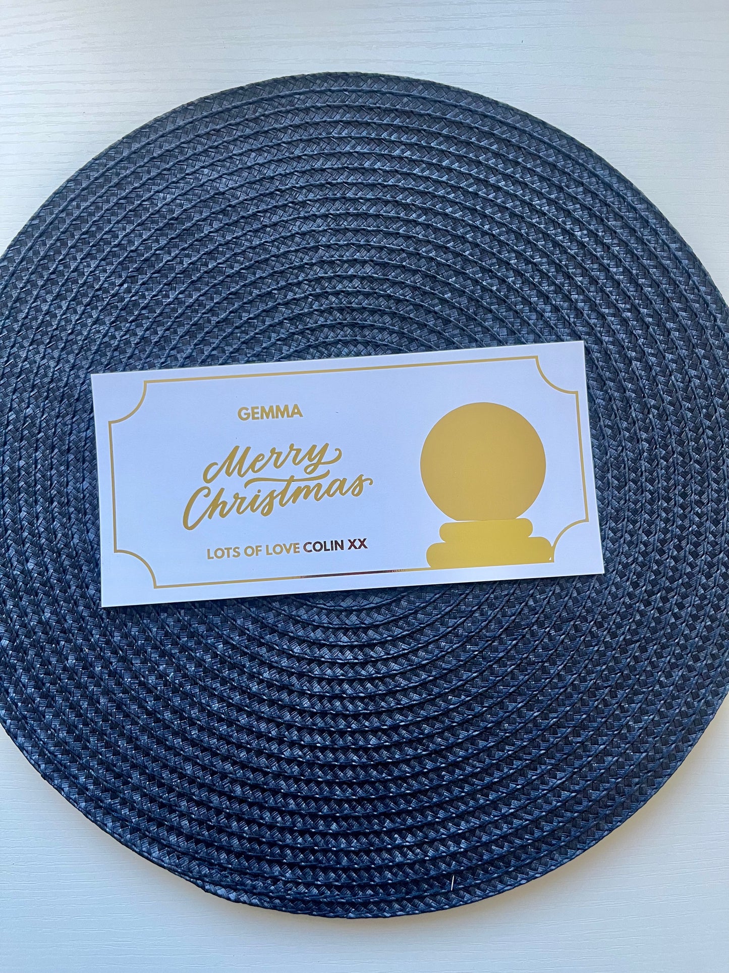 Personalised Christmas Scratch Reveal Voucher