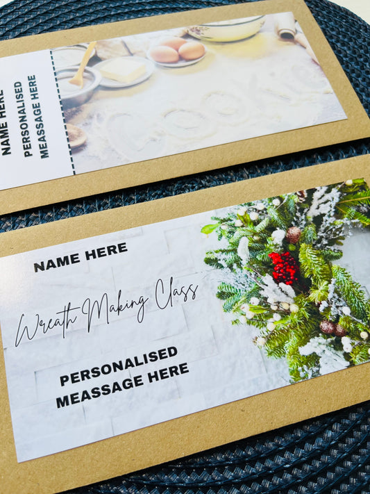 Personalised Classes & Workshop Event Gift Ticket