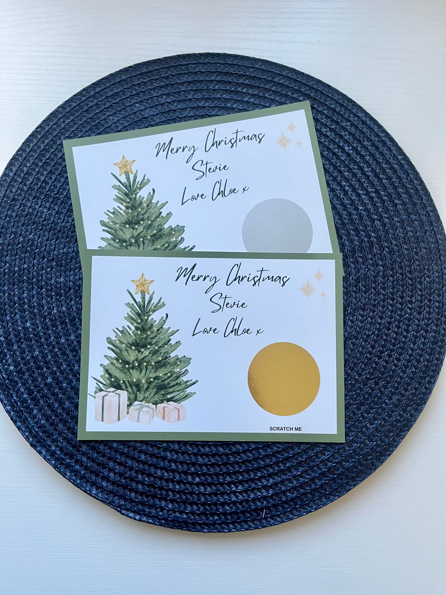 Personalised Scratch Reveal Christmas Gift Voucher