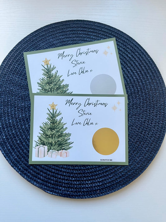Personalised Scratch Reveal Christmas Gift Voucher