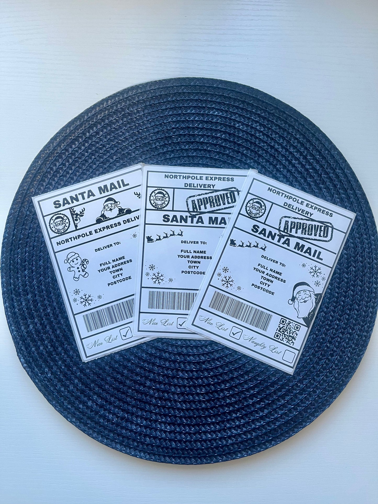 Personalised Santa Postage Labels