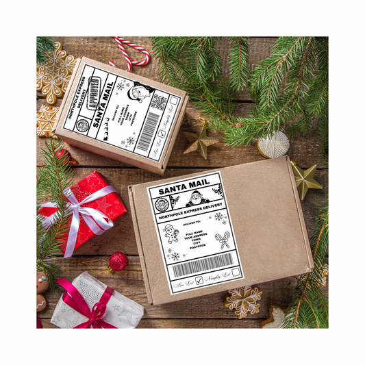 Personalised Santa Postage Labels